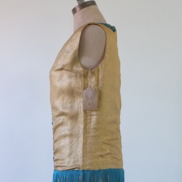 vintage flapper dress | 60s fringed flapper dress - Picture 5 of 16